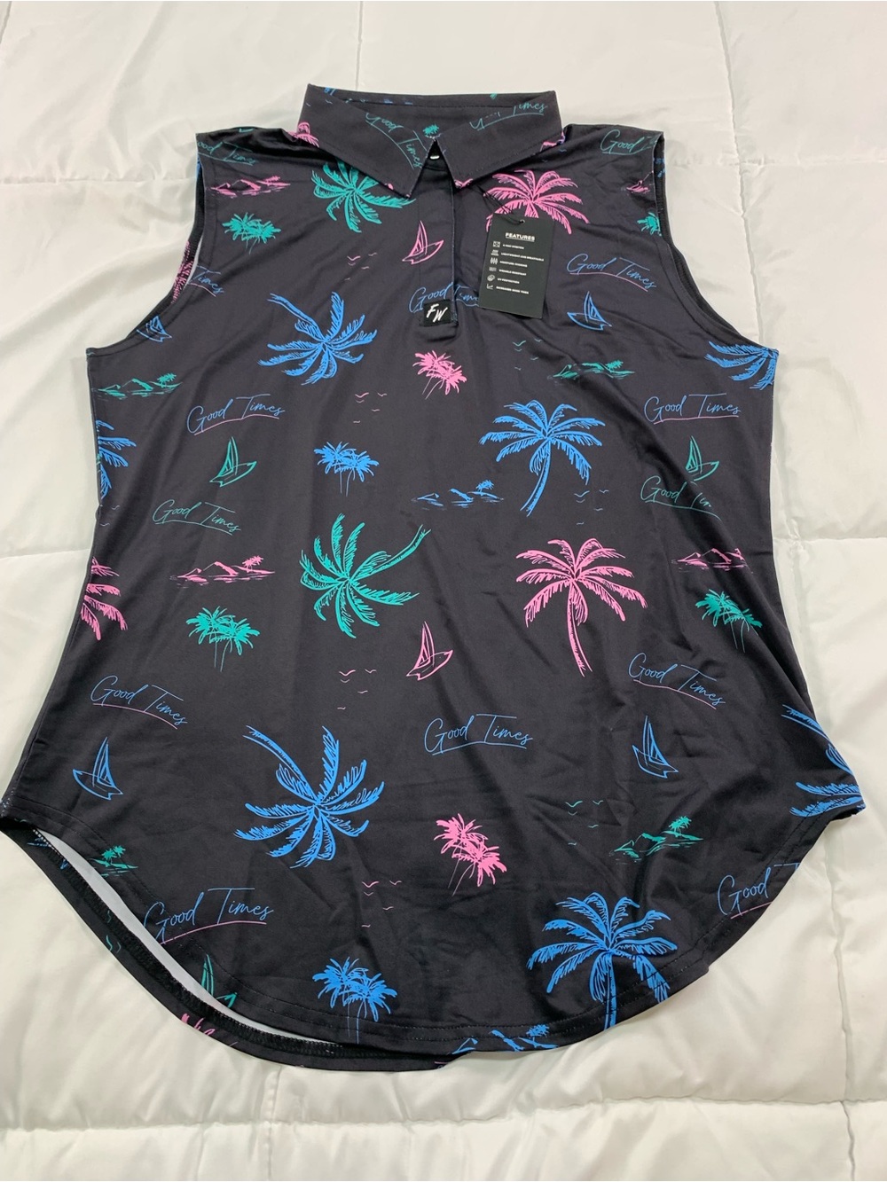 New full wedge golf shirt size 2XL